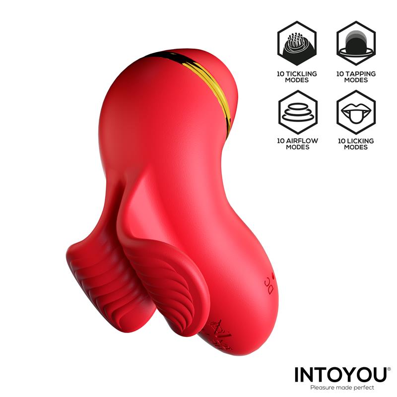 Beeny Estimulador con 4 Cabezales, Succión, Tapping, Tickling y Licking - Imagen 5