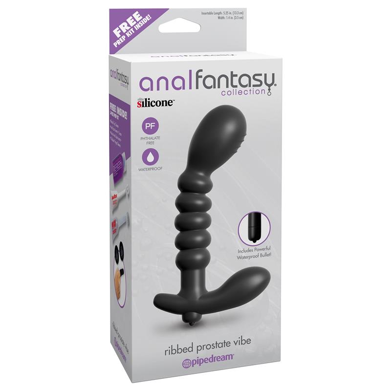 Estimuladot Prostático con Vibración Negro - Imagen 4