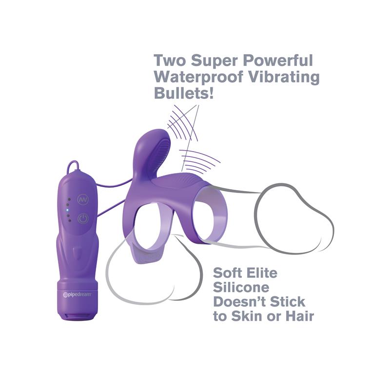 Fantasy C-Ringz Anillo Vibrador para Parejas Ultimate Cage Púrpura - Imagen 3