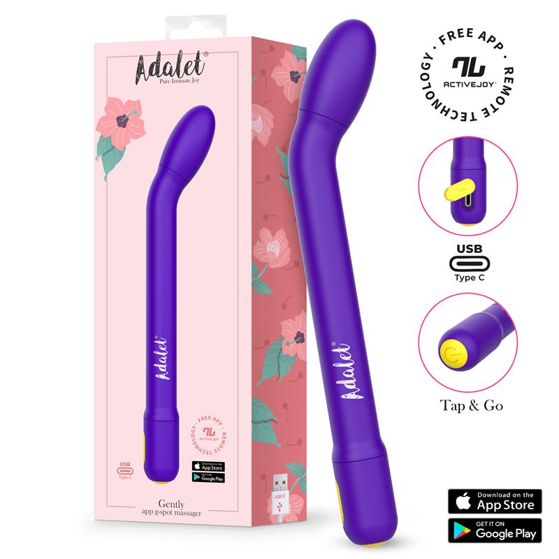 Gently Estimulador Punto G con APP Purpura - Imagen 2