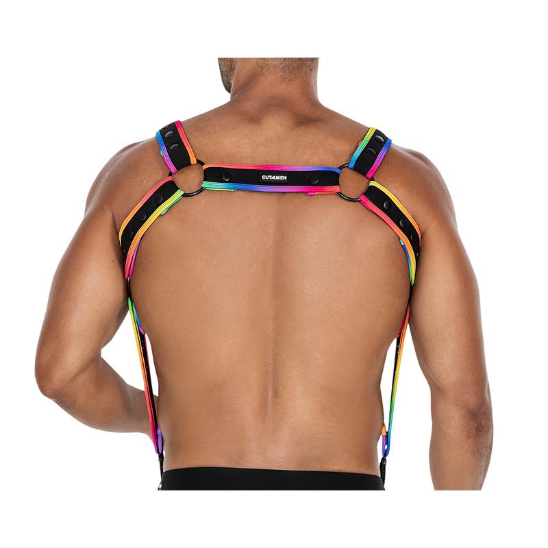 H4RNESS05 Arnés de Pecho Neon MultiColor Talla Única - Imagen 4