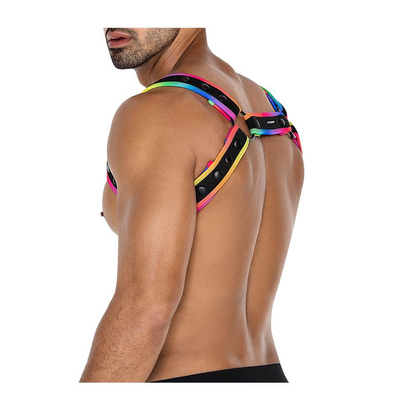 H4RNESS05 Arnés de Pecho Neon MultiColor Talla Única - Imagen 5