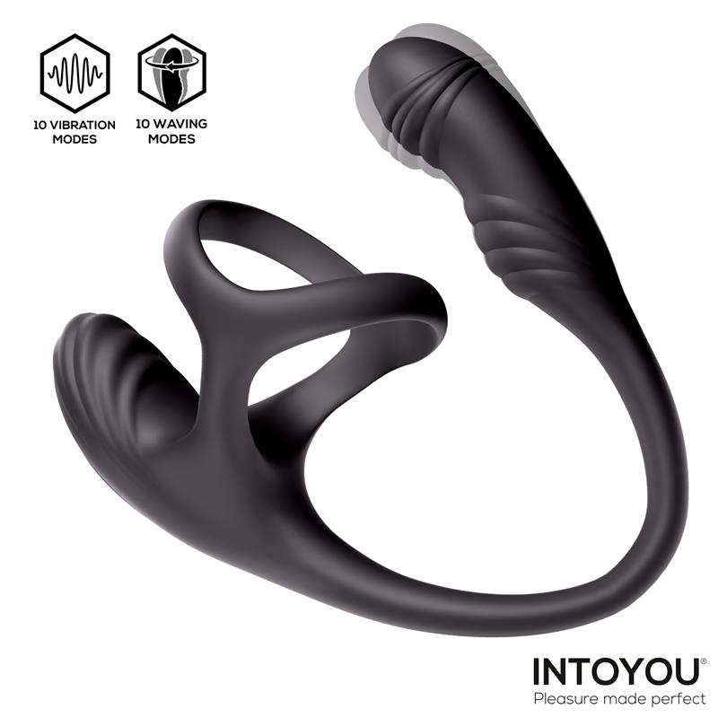 Kamber Plug Anal Vibración y Waving 360º y Estimulador Testículos - Imagen 2