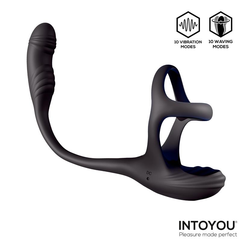 Kamber Plug Anal Vibración y Waving 360º y Estimulador Testículos - Imagen 3