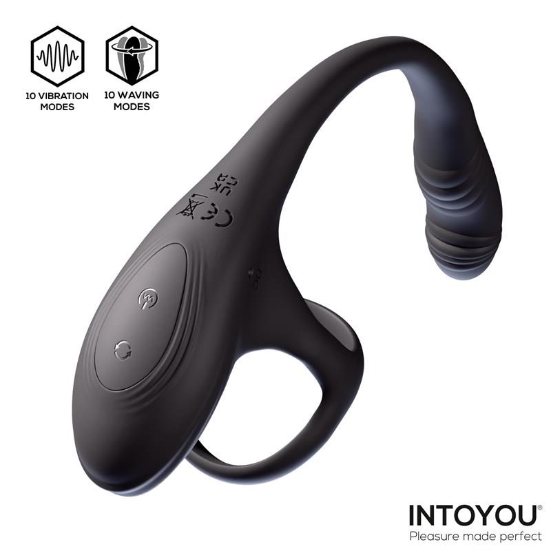 Kamber Plug Anal Vibración y Waving 360º y Estimulador Testículos - Imagen 4