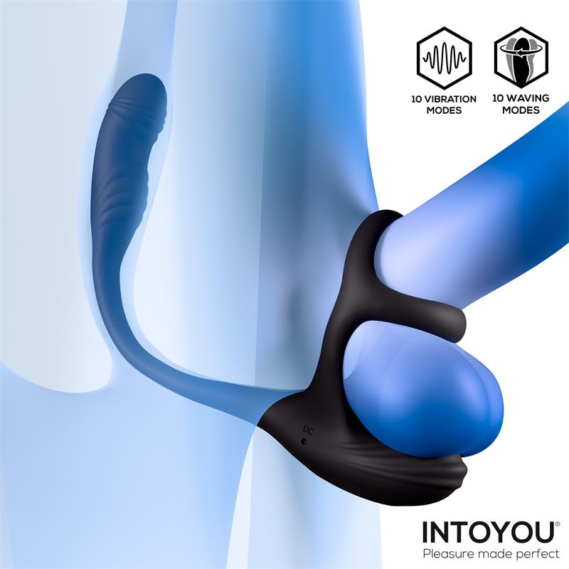 Kamber Plug Anal Vibración y Waving 360º y Estimulador Testículos - Imagen 6