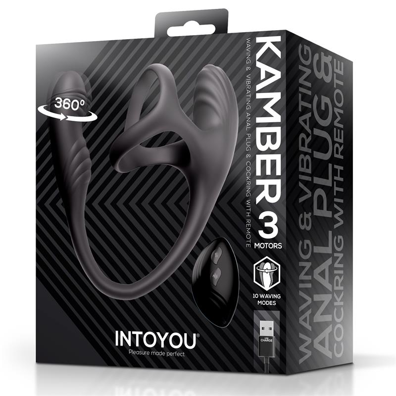 Kamber Plug Anal Vibración y Waving 360º y Estimulador Testículos - Imagen 8