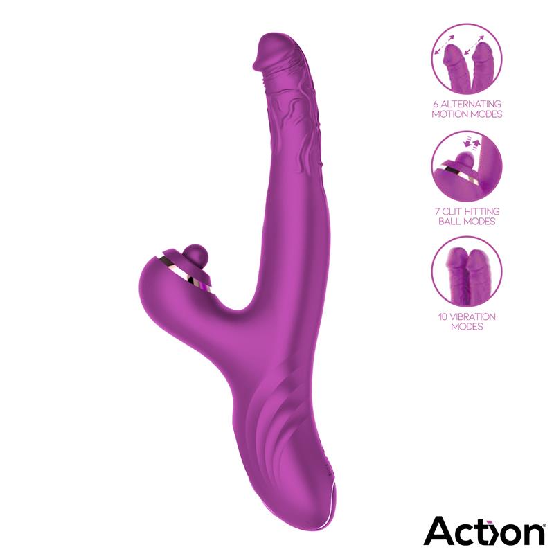 Nico Vibrador con Dildos Alternantes y Bola Percutora 4 Motores - Imagen 7