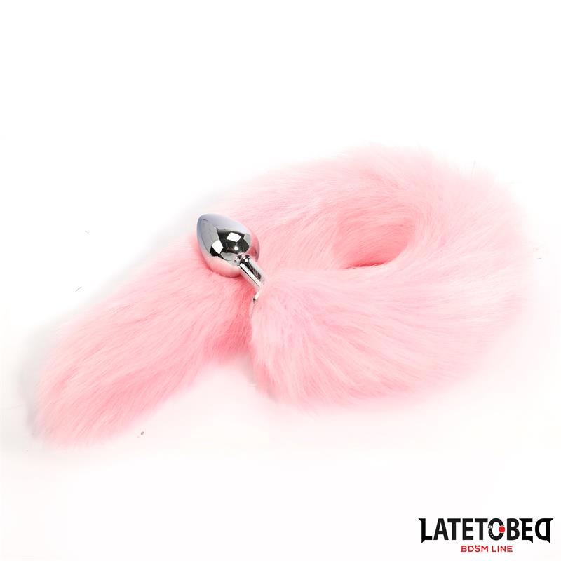 Plug Anal con Cola Rosa 40 cm - Imagen 2
