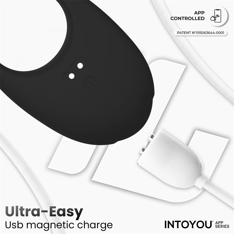 Ringo Anillo Vibrador con APP Unibody Negro - Imagen 11