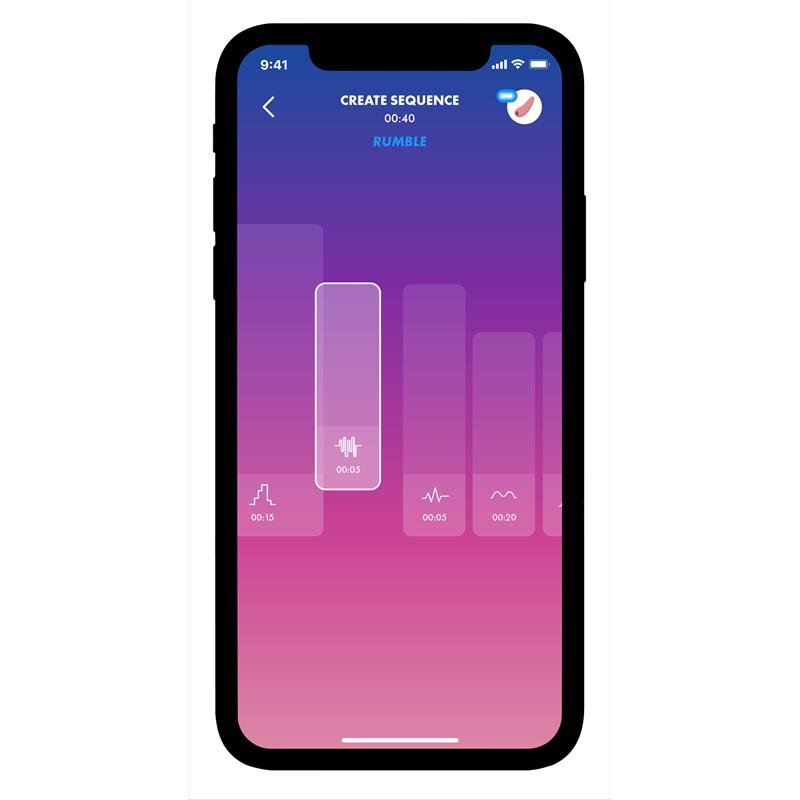 Royal One Anillo Vibrador con APP Azul - Imagen 10
