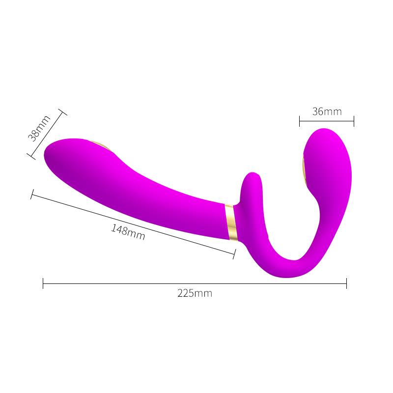 Thunderbird Vibrador para Parejas sin Arnés con Control Remoto - Imagen 7