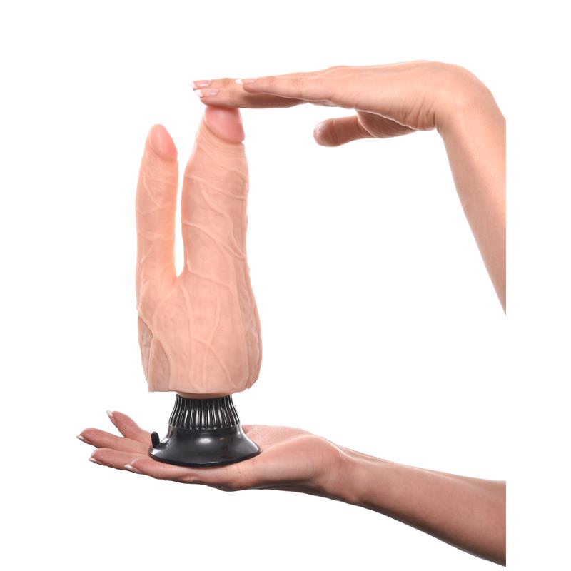 Vibrador Doble Realista no. 8 19 cm Natural - Imagen 5